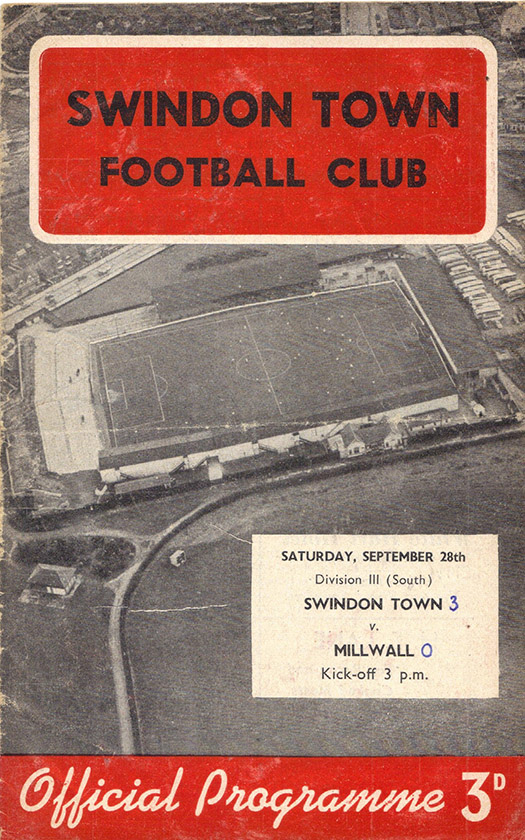 <b>Saturday, September 28, 1957</b><br />vs. Millwall (Home)